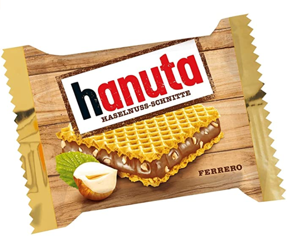 Ferrero Hanuta Wafers with Hazelnut Cream Chocolate 20x220g