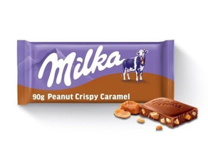 Milka Peanut Crispy Caramel Chocolate 24x90g