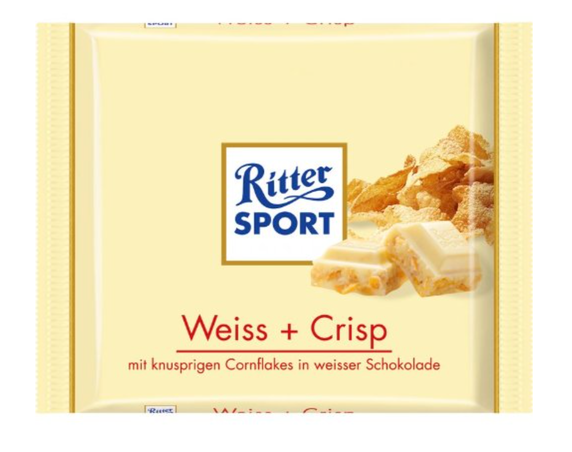 Ritter Sport White Crisp (Weiss & Crisp) 10x100g